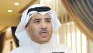 Secretary of the National Assembly of Kuwait, Ouda Al Ruwaie, speaking to reporters on the sidelines of the 140th Assembly of Inter-Parliamentary Union at the Sheraton Grand Doha Resort and Convention Hotel yesterday. Pic: Salim Matramkot/The Peninsula