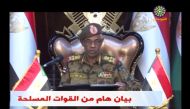 Sudan's Defence Minister Awad Mohamed Ahmed Ibn Auf makes an announcement in Sudan in this still image taken from video on April 11, 2019. Sudan TV/ReutersTV 