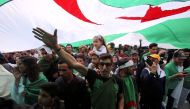 Demonstrators shout slogans during anti government protests in Algiers, Algeria April 26, 2019. REUTERS/Ramzi Boudina
