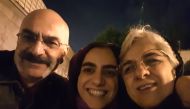 A London-based British Council employee, Aras Amiri, (centre) was arrested in Iran in 2018 during a trip to visit relatives. It was not immediately clear if she was the person whose sentencing was announced on Monday.