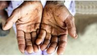 Britain is home to at least 136,000 modern slaves, according to the Global Slavery Index by rights group Walk Free Foundation, with labour exploitation - from men working in car washes to children forced to carry drugs - the most common form.

