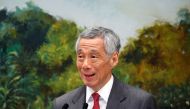 Singapore's Prime Minister Lee Hsien Loong speaks at the Istana in Singapore, May 17, 2019. REUTERS/Feline Lim