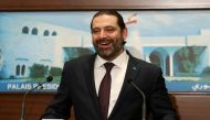 File photo of Lebanon's Prime Minister Saad al-Hariri reacts, after the announcement of the new government at the presidential palace in Baabda, Lebanon January 31, 2019. REUTERS/Mohamed Azakir/File Photo