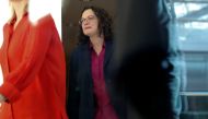 Social Democratic Party (SPD) leader Andrea Nahles is pictured as she leaves a party faction meeting for a break at the lower house of parliament Bundestag in Berlin, Germany, May 29, 2019. Reuters/Fabrizio Bensch