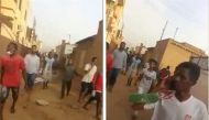 Collage of protesters fleeing along side streets away from a sit-in, after security forces tried to disperse them, in central Khartoum, Sudan in this still frame taken from June 3, 2019, social media video. Sudan Congress Party/via Reuters