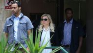 Sara Netanyahu, wife of Israeli Prime Minister Benjamin Netanyahu, leaves the Magistrate's Court in Jerusalem on June 16, 2019, following her conviction of fraudulently using state funds for meals. AFP / GALI TIBBON