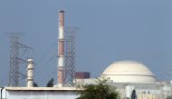 (FILES) This file photo taken on August 20, 2010 shows the reactor building at the Bushehr nuclear power plant in southern Iran, 1200 kms south of Tehran. AFP / Atta Kenare