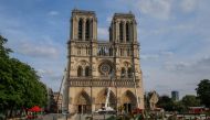 Notre Dame cathedral on April 18, 2019, three days after a fire engulfed the 850-year-old gothic masterpiece. AFP/pool/Michel Euler
