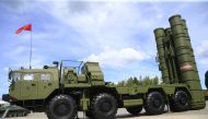 S-400 surface-to-air missile launcher is seen at 'ARMY-2019 International Military and Technical Forum' in Moscow, Russia on June 25, 2019. Sefa Karacan - Anadolu