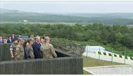 US President Donald Trump and South Korean President Moon Jae-in are seen at the demilitarized zone (DMZ) separating the two Koreas, in Panmunjom, South Korea, in this still image from video taken June 30, 2019. South Korean Pool/via REUTERS TV SOUTH KORE