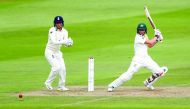 Australia’s Meg Lanning in action as England’s Sarah Taylor looks on during an Ashes women’s Test match at The Coopers Associates County Ground, Taunton, Britain. (Action Images via Reuters/Peter Cziborra)  