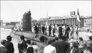 A photo taken in the second half of the 60s showing the submersible 