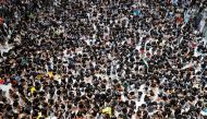 Demonstrators attend a rally to support the city-wide strike and to call for democratic reforms at New Town Plaza shopping mall in Hong Kong, China, August 5, 2019. REUTERS/Kim Kyung-Hoon
