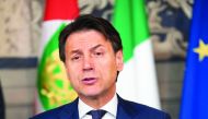 Italian Prime Minister Giuseppe Conte speaks in Rome, Italy August 29, 2019. Presidential Palace/Francesco Ammendola/Handout via Reuters