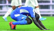 Napoli's Kalidou Koulibaly looks dejected after scoring an own goal and Juventus' fourth.  Reuters/Massimo Pinca 