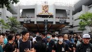 Students boycott their classes as they take part in a protest against the extradition bill at the Chinese University of Hong Kong, China September 2, 2019. REUTERS/Tyrone Siu