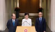 Hong Kong's Chief Executive Carrie Lam addresses a news conference in Hong Kong, China September 5, 2019. REUTERS/Kai Pfaffenbach