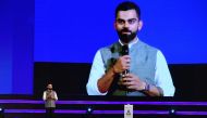 Indian cricket captain Virat Kohli speaks during a Delhi cricket association ceremony to rename the Feroz Shah Kotla cricket stadium to Arun Jaitley stadium, in New Delhi on September 12, 2019. The Delhi cricket association renamed the stadium in honour o