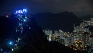 Anti-government protesters gather at Lion Rock, in Hong Kong, China September 13, 2019. REUTERS/Athit Perawongmetha 