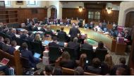 A general view of UK Supreme Court hearing in London, Britain September 17, 2019, in this screengrab taken from video. Supreme Court Feed via REUTERS 