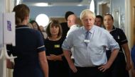 Britain's Prime Minister Boris Johnson visits Whipps Cross University Hospital in Leytonstone, London, Britain September 18, 2019. Yui Mok/ REUTERS