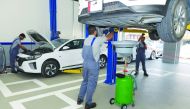 Hyundai Quick Service Centre which opened in Al Rayyan recently. 