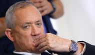 Benny Gantz looks on during a press conference in the Israeli coastal city of Tel Aviv, on September 19, 2019. AFP / Jack Guez 