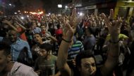 Small groups of protesters gather in central Cairo shouting anti-government slogans in Cairo, Egypt September 21, 2019.REUTERS/Mohamed Abd El Ghany