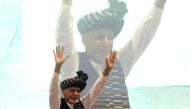 FILE PHOTO: Afghan presidential candidate Ashraf Ghani gestures during his election campaign rally in Kabul, Afghanistan September 13, 2019. REUTERS/Omar Sobhani