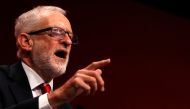 Britain's Labour Party leader Jeremy Corbyn speaks during the Labour party annual conference in Brighton, Britain September 24, 2019. REUTERS/Peter Nicholls