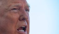 In this file photo taken on May 30, 2019, US President Donald Trump speaks with reporters as he departs the White House. AFP / Jim Watson