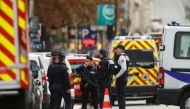French police is seen in front of the Paris Police headquarters in Paris, France, October 3, 2019. Reuters/Christian Hartmann