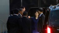 Members of the North Korean delegation arrive to Arlanda airport north of Stockholm on October 3, 2019. AFP / Jonathan Nackstrand 