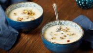 Cauliflower Soup with Mushrooms and Hazelnuts.  Photo for The Washington Post by Tom McCorkle