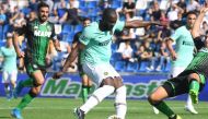 Inter Milan's Romelu Lukaku scores their second goal REUTERS/Alberto Lingria
