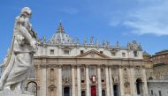 This file photo taken on June 04 2017 in Vatican shows St Peters' basilica during a mass led by Pope Francis. AFP / Andreas Solaro