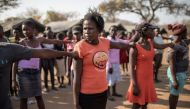 New recruits, coming from a disadvantaged and abusive background, arrive to start a selection process to join the Akashinga Ranger training programme in Phundundu, Zimbabwe on September 16, 2019.  AFP / Gianluigi Guercia
 