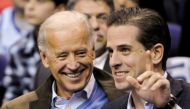 Joe Biden and his son Hunter Biden attend an NCAA basketball game between Georgetown University and Duke University in Washington, January 30, 2010. Reuters / Jonathan Ernst 