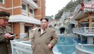 North Korean leader Kim Jong Un inspects Yangdok Hot Spring Resort in this undated picture released by North Korea's Central News Agency (KCNA) on November 14, 2019. KCNA via REUTERS 