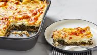  Kale and Mushroom Lasagna. Photo by Tom McCorkle for The Washington Post. 