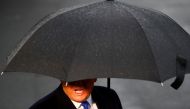 US President Donald Trump delivers remarks to the press before boarding Marine One at the South Lawn of the White House, December 2, 2019. Reuters/Tom Brenner
