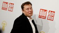 File photo: SpaceX owner and Tesla CEO Elon Musk arrives on the red carpet for the automobile awards 
