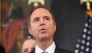 House Permanent Select Committee on Intelligence Chairman Adam Schiff, Democrat of California, announces articles of impeachment for US President Donald Trump during a press conference at the US Capitol in Washington, DC, December 10, 2019. AFP / Saul Loe