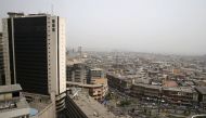 A view of the central business district is seen from a rooftop in Lagos, Nigeria in this February 10, 2016 photo. Reuters / Akintunde Akinleye