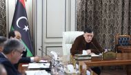 Libya's UN-recognised Prime Minister Fayez al-Sarraj holds a cabinet meeting in the Libyan capital Tripoli on December 19, 2019.  AFP 
