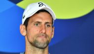 Novak Djokovic of Serbia attends a press conference ahead of the ATP Cup tennis tournament in Brisbane on January 2, 2020. / AFP / SAEED KHAN /