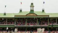 This general view shows the members stand as both teams await on a DRS review during the third day of the third cricket Test match between Australia and New Zealand at the Sydney Cricket Ground in Sydney on January 5, 2020. / AFP / JEREMY NG / 