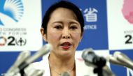 Japan’s Justice Minister Masako Mori speaks during a press conference on former auto tycoon Carlos Ghosn after he fled Japan to avoid a trial, in Tokyo on January 6, 2020. 