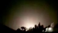 An explosion is seen following missiles landing at what is believed to be Ain al-Asad Air Base in Iraq, in this still image taken from a video shot on January 8, 2020. Iran Press/Handout via REUTERS 
