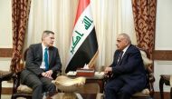 Iraqi Prime Minister Adel Abdul Mahdi meets with US Ambassador to Iraq Matthew Tueller in Baghdad, January 6, 2020. (Iraqi Prime Minister Media Office handout via Reuters)